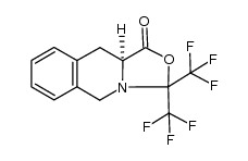 3H-Oxazolo[3,4-b]isoquinolin-1(5H)-one, 10,10a-dihydro-3,3-bis(trifluoromethyl)-, (10aS)- 结构式