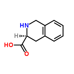 (S)-(-)-1,2,3,4-四氢异喹啉-3-羧酸 结构式