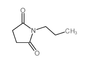 1-丙基-2,5-吡咯烷二酮 结构式