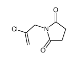 1-(2-氯-2-丙烯-1-基)-2,5-吡咯烷二酮 结构式