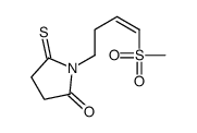 2-Pyrrolidinone, 1-[(3E)-4-(methylsulfonyl)-3-butenyl]-5-thioxo- 结构式