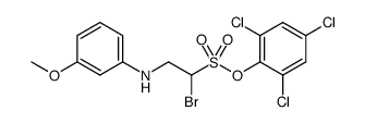 1-溴-2-[(3-甲氧基苯基)氨基]乙磺酸-2,4,6-三氯苯酯 结构式