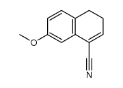 3,4-二氢-7-甲氧基-1-萘甲腈 结构式