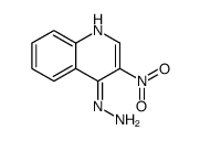 Quinoline, 4-hydrazinyl-3-nitro- 结构式