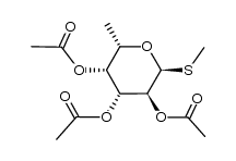 甲基6-脱氧-1-硫代-α-L-吡喃半乳糖苷三乙酸酯 结构式