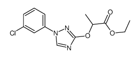 Propanoicacid,2-[[1-(3-chlorophenyl)-1H-1,2,4-triazol-3-yl]oxy]-,ethylester 结构式