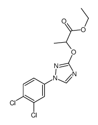 2-[[1-(3,4-二氯苯基)-1H-1,2,4-三唑-3-基]氧基]丙酸乙酯 结构式