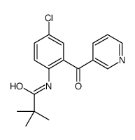 Propanamide, N-[4-chloro-2-(3-pyridinylcarbonyl)phenyl]-2,2-dimethyl- 结构式