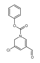 3-氯-5-甲酰基-1(2H)-吡啶羧酸苯酯 结构式
