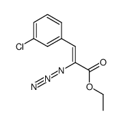 (Z)-2-叠氮基-3-(3-氯苯基)丙烯酸乙酯 结构式