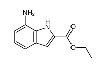 7-氨基-1H-吲哚-2-羧酸乙酯 结构式
