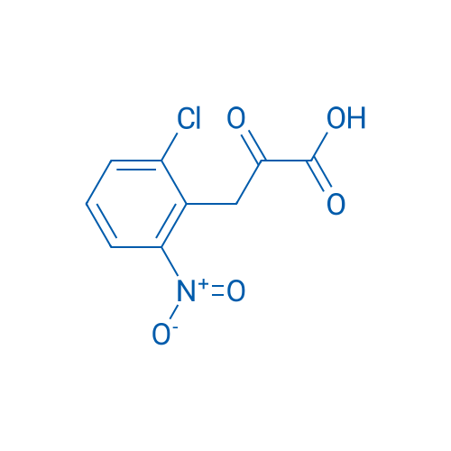 2-氯-6-硝基-α-氧代苯丙酸 结构式