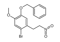 1-溴-5-甲氧基-2-(2-硝基乙基)-4-苄氧基苯 结构式