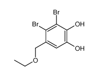 3,4-二溴-5-(乙氧甲基)-1,2-苯二酚 结构式