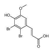 3-(2,3-二溴-4-羟基-5-甲氧基苯基)丙烯酸 结构式
