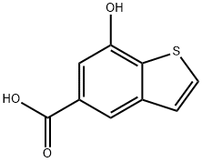 7-羟基苯并[B]噻吩-5-羧酸 结构式