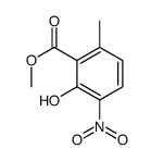 2-羟基-6-甲基-3-硝基苯甲酸甲酯 结构式