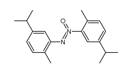 Diazene, bis[2-methyl-5-(1-methylethyl)phenyl]-, 1-oxide (9CI) 结构式