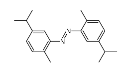 Diazene, bis[2-methyl-5-(1-methylethyl)phenyl]-, (E)- (9CI) 结构式
