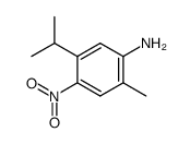 2-甲基-5-异丙基-4-硝基苯胺 结构式