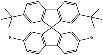 2,7-二溴-2,7-二叔丁基-9,9'-螺二芴 结构式