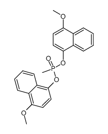 Phosphonic acid, methyl-, bis(4-methoxy-1-naphthalenyl) ester (9CI) 结构式