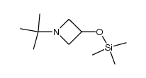 1-(1,1-Dimethylethyl)-3-[(trimethylsilyl)oxy]azetidine 结构式