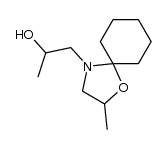 α,2-二甲基-1-氧杂-4-氮杂螺[4.5]癸烷-4-乙醇 结构式