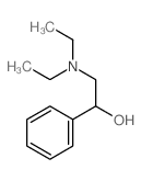 2-(二乙胺基)-1-苯基乙醇 结构式