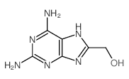 2,6-二氨基-9H-嘌呤-8-甲醇 结构式