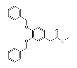 [3,4-Bis(benzyloxy)phenyl]acetic Acid Methyl Ester 结构式