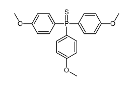 三(4-甲氧基苯基)硫化膦 结构式