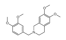 2-(3,4-二甲氧基苄基)-6,7-二甲氧基-1,2,3,4-四氢异喹啉 结构式