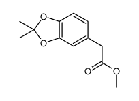 2,2-二甲基-1,3-苯并二氧杂环戊烯-4-乙酸甲酯 结构式