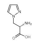 3-(1-吡唑基)-L-丙氨酸 结构式