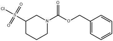 1-CBZ-哌啶-3-磺酰氯 结构式