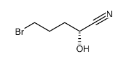 (2R)-5-溴-2-羟基戊腈 结构式