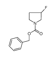 1-吡咯烷羧酸-3-氟-苯甲酯 结构式