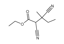 2,3-二氰基-3-甲基戊酸乙酯 结构式