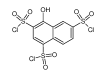 4-羟基-1,3,6-萘三磺酰三氯 结构式