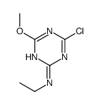 4-氯-N-乙基-6-甲氧基-1,3,5-三嗪-2-胺 结构式