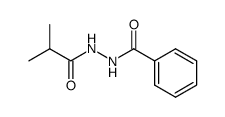 N'-(2-甲基丙酰基)苯甲酰肼 结构式