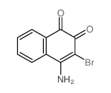 4-氨基-3-溴-1,2-萘二酮 结构式