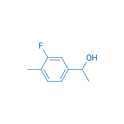 3-氟-α,4-二甲基苯甲醇 结构式