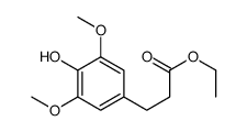 3-(4-羟基-3,5-二甲氧基苯基)丙酸乙酯 结构式