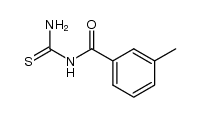 N-(氨基硫代甲酰基)-3-甲基苯甲酰胺 结构式