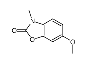 6-甲氧基-3-甲基-2(3H)-苯并恶唑酮 结构式