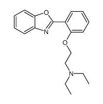 2-[o-[2-(Diethylamino)ethoxy]phenyl]benzoxazole 结构式