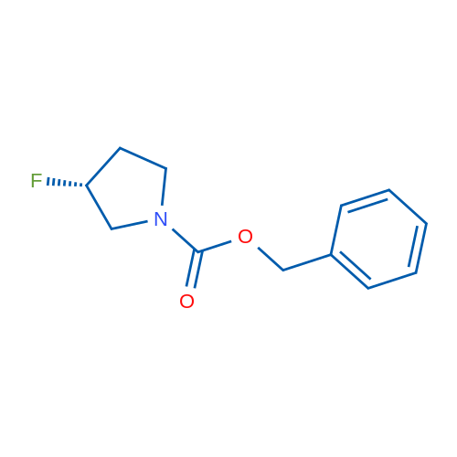N-Cbz-3(R)-氟吡咯烷 结构式