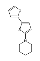 Piperidine, 1-[2,2'-bithiophen]-5-yl- 结构式